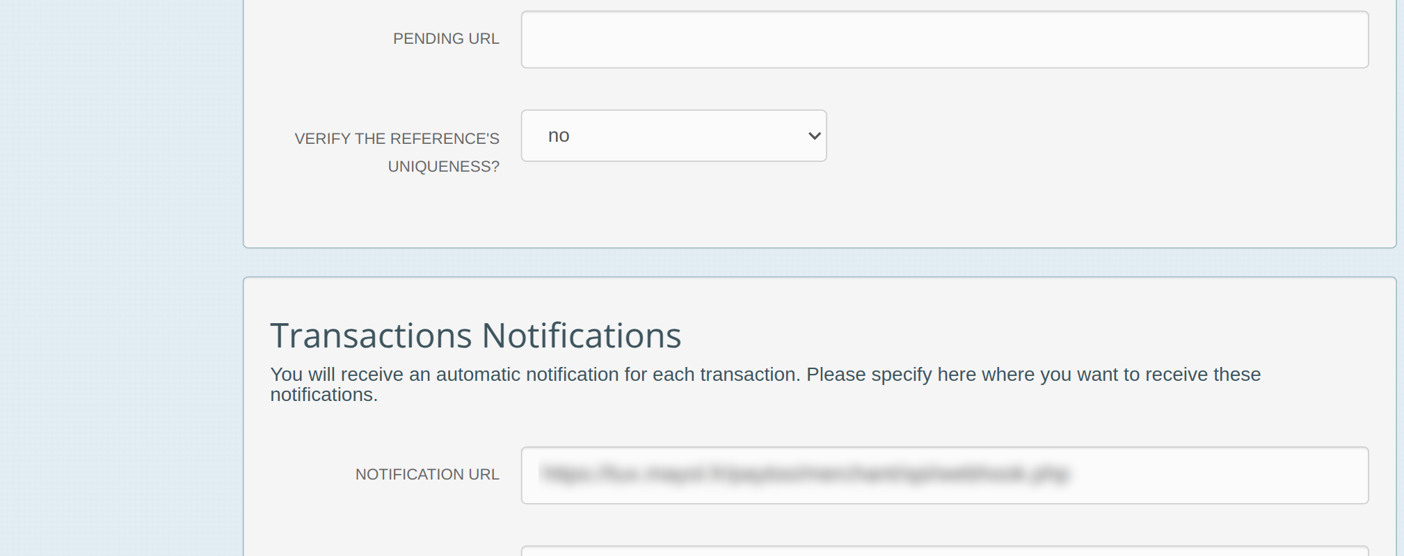 Transaction Notifications